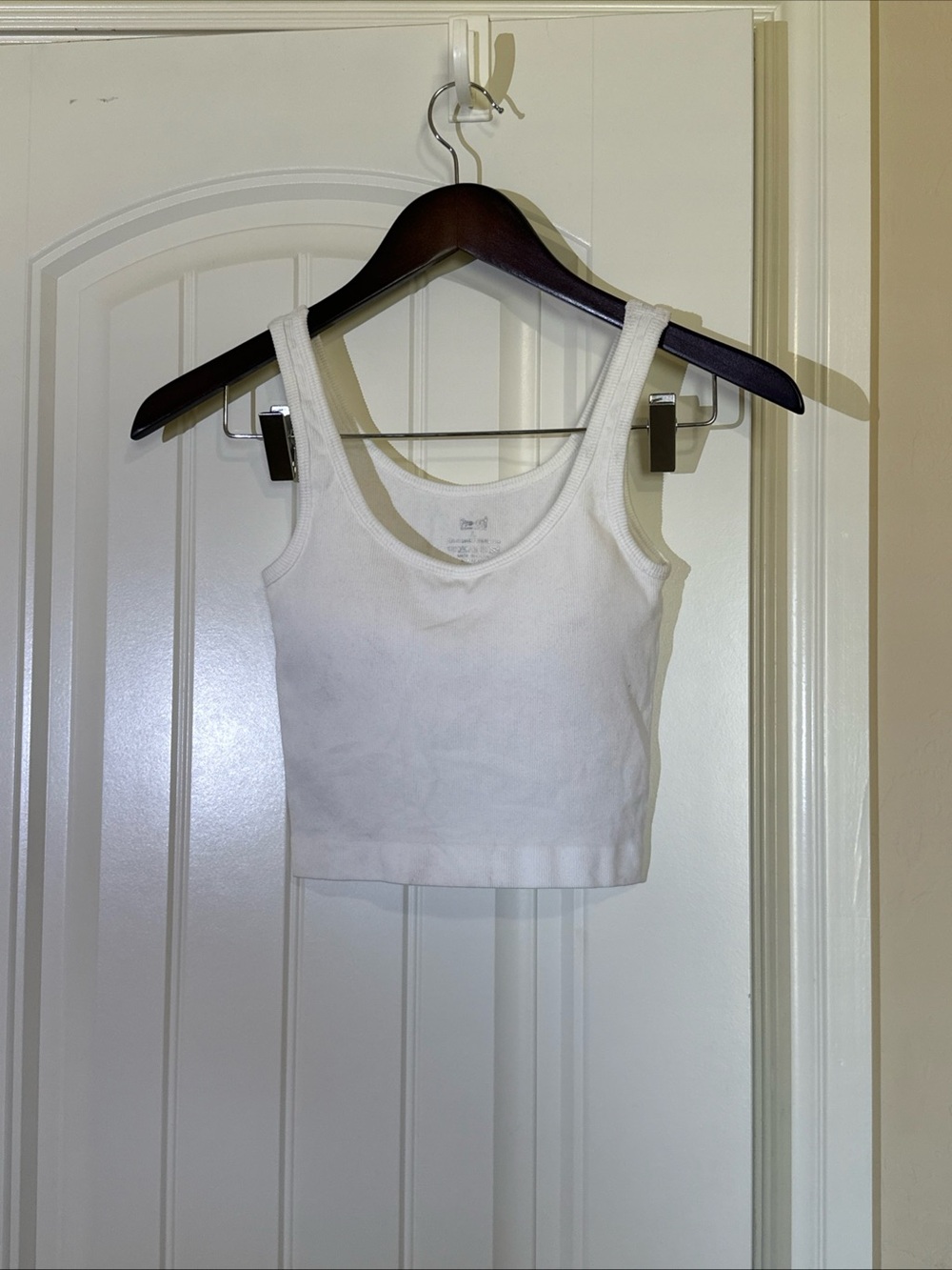 Pro-Fit Seamless Ribbed Sports Bra L NWOT White